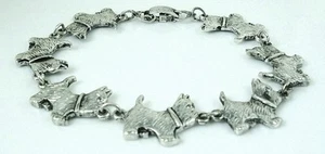 Cute Westie Dog Bracelet antique silver plated 6.25 Inch - Picture 1 of 1