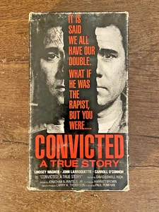 Convicted: A True Story (VHS, 1986) Lindsay Wagner John Larroquette - Picture 1 of 3