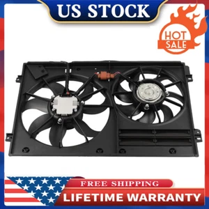 Radiator Cooling Fan For 2006-2018 Audi A3 Volkswagen Jetta Passat Tiguan Golf - Picture 1 of 15