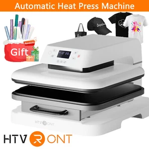 HTVRONT 15"x15"" Camiseta Automática Prensa de Calor Máquina Transferencia Placa de Sublimación - Imagen 1 de 15