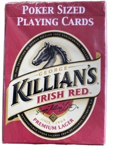 Killian's Irish Red Playing Cards Deck Poker Size Beer Premium Lager Sealed - Picture 1 of 2