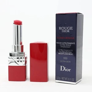 NIB Dior Ultra Rouge Pigmented Hydra Lipstick 3.2g/0.11oz 999-UltraDior Red case - Picture 1 of 5