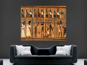 EGYPTIAN MARKINGS HIEROGLYPHICS POSTER ART HUGE IMAGE  LARGE WALL PICTURE