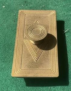 Tiffany Studios rocker blotter, Graduate pattern, c. 1910, #1802, gold dore - Picture 1 of 8