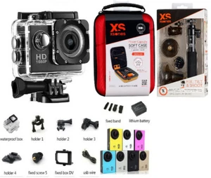 Waterproof 4K 1080P Ultra HD Sport Action Camera DVR Camcorder 32G Card Case - Picture 1 of 12