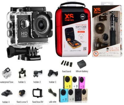 Waterproof 4K 1080P Ultra HD Sport Action Camera DVR Camcorder 32G Card Case - Image 1 of 4