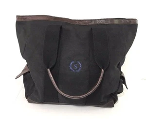 Bolso de Mano Pottery Barn Union Lona Negro Monograma S - Imagen 1 de 8