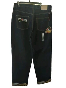 HISTORY ICEBERG Made in Italy Men’s 38R Denim Blue Jeans DAFFY DUCK *NWT* - Picture 1 of 15