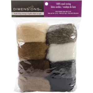 Dimensions Feltworks Roving Value Pack 2.8oz-Earth Tone - Picture 1 of 1