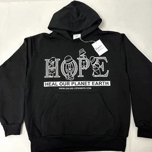 NEU Online Ceramics HOPE Heal Our Planet Earth Sweatshirt Hoodie Large Gaia 14oz - Bild 1 von 7