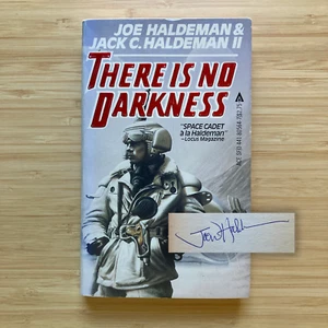 SIGNED There is No Darkness Joe Haldeman + Jack C Haldeman II 1983 PB Vintage SF - Picture 1 of 11