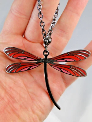 Bijou de Sac Porte-Clé LALIQUE Libellule Canon de Fusil Emaillée Porte-Bonheur - Photo 1/4