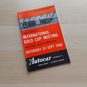 Oulton Park 1960 International Gold Cup Meeting Motorsport Official Programme - Picture 1 of 18