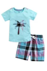 Palm Tree Short & Shirt Set - VAENAIT BABY - Picture 1 of 5