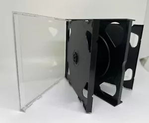 5 PCS 22MM Multi-6 6 Disc CD Jewel Case with 3 Flip Black Trays, 6DISCCDCASE - Picture 1 of 3