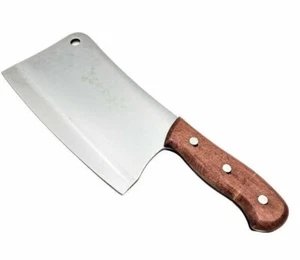 Cleaver Knife Chopper Master Chef Butcher Meat Bone Vegetable Kitchen Steel .9kg - Picture 1 of 13