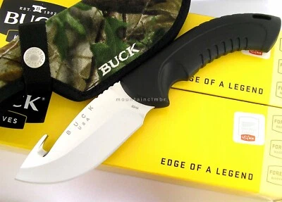 Buck USA RARE YEAR 2012 Omni Large GutHook 12Pt Sandvik Fixed Blade Knife 394BO - Image 1 of 4