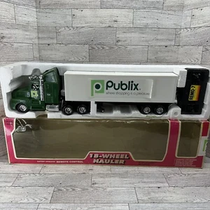 EZTEC Remote Control Semi Truck Publix 18-Wheel Hauler 18” Long Open Box Works - Picture 1 of 23