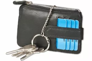 Rimbaldi® Schlüsseltasche mit 4 Kreditkartenfächern, kleinem Geldfach aus Leder - Bild 1 von 5