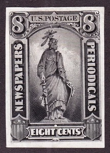 US PR61P3 8c Newspaper & Periodicals Proof on India Paper (001) - Picture 1 of 2