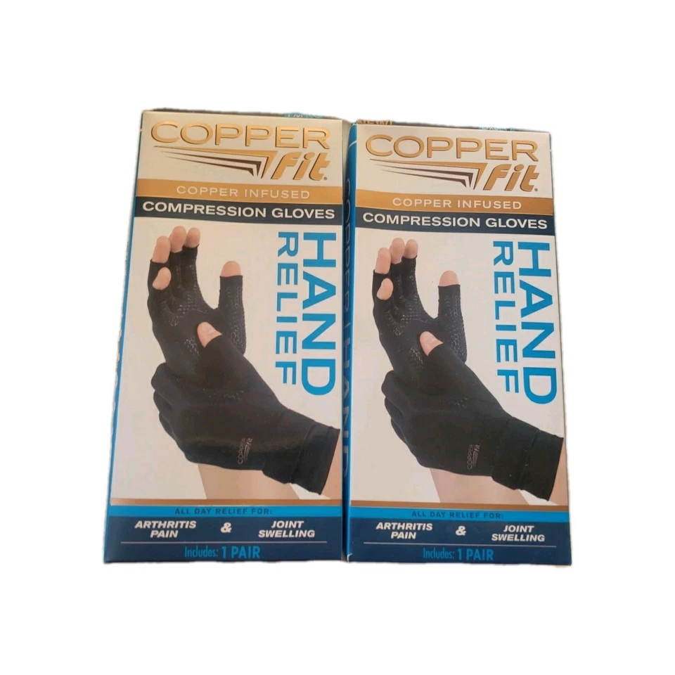 Guantes de compresión 2-Copper Fit CFHRLXL111318 alivio de manos - grandes/extra grandes Foto 1 de 1