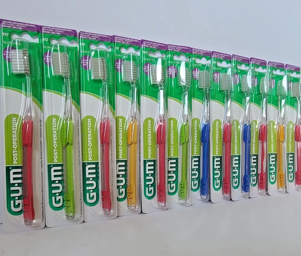 12-PK GUM Delicate Post-Surgical Operation Toothbrush #317 BEST PRICE ONLINE!! - Image 1 of 1