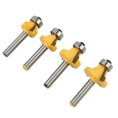 High Quality Router Bit Router Bit Forming Popular Pratical Round Over 4pcs - Image 1 of 4