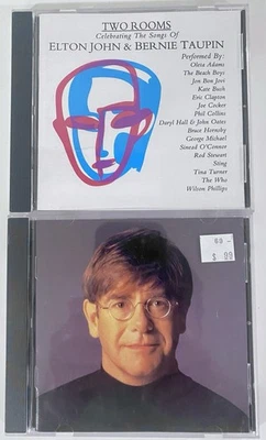 Elton John 2 CD Lot! Two Rooms and Made In England Bernie Taupin Eric Clapton Foto 1 de 4