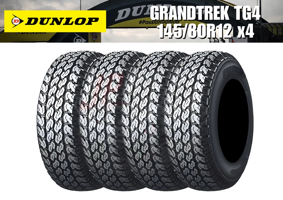 DUNLOP Grandtrek TG4 145/80R12 x4 All-Terrain Light Truck Tire for Kei Vans OEM - Image 1 of 4