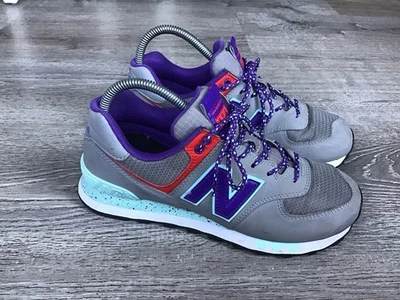 New Balance 574 Women’s Size 8 B Gray / Purple Gym Walking WL574WOA - Image 1 of 4