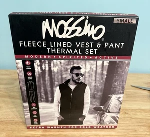 MOSSIMO FLEECED LINED VEST/PANT/THERMAL SET Nw/bx Small - Picture 1 of 5