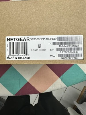 Netgear GS308EPP Switch 8 Port 1000Base-T RJ-45 PoE+ QoS EEE 123W 192 KB ohne Lü - Bild 1 von 2