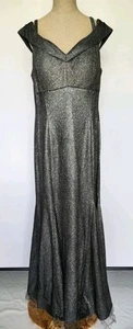 R&M Richards Mother of The Bride Dress Formal Gown Sz 16 Cold Shoulders NWT - Picture 1 of 20