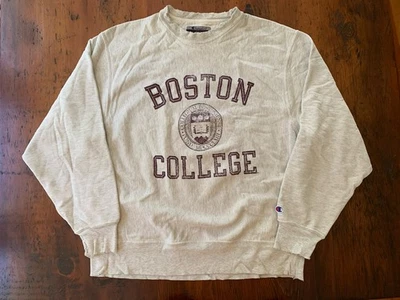 Sudadera De Colección Boston College Champion Tejido Inverso Cuello Redondo M Foto 1 de 4