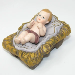 Kirkland Signature 75177 Nativity Baby Jesus Replacement Figure With Manger - Picture 1 of 3