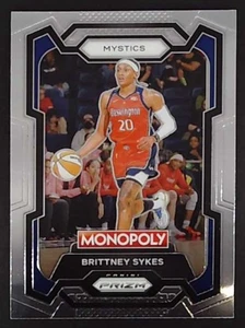 2024 Panini Basketball Prizm Monopoly WNBA Brittney Sykes #38 Washington Mystics - Picture 1 of 10
