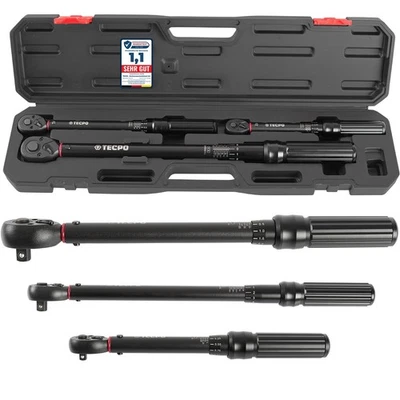 SET CHIAVI DINAMOMETRICHE 5-25Nm 10-60Nm 20-200Nm 3 pz 1/4" 3/8" 1/2" CHIAVE - Immagine 1 di 4