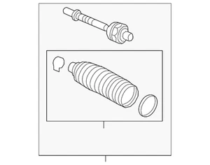 Genuine Volvo Inner Tie Rod 32333943 - Picture 1 of 2