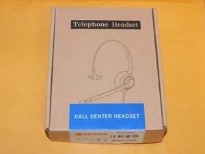 Arama A800D - Corded Call Center Headset - 3.5mm - NEW - Picture 1 of 3