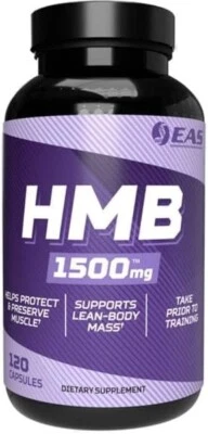 EAS HMB 1500mg Calcium HMB for Preserving Lean Muscle Growth 120 Capsules New - Image 1 of 3