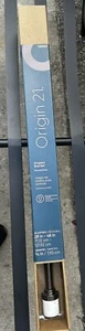 Origin 21 Adjustable Drapery Rod Set 24-48 Gunmetal Finish /Marble Finials - Picture 1 of 5