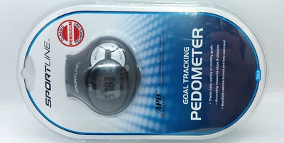 Sportline Step and Distance Pedometer Goal Tracking 340 New In Box - Image 1 of 4