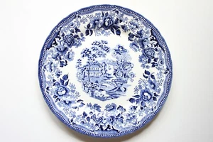Churchill China Royal Wessex Tonkin blau & weiß Chelsea Teller