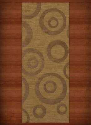 Yellow Transitional Bubbles Rings Area Rug Circles DV5 - Image 1 of 2