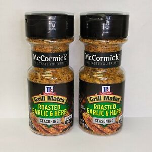 McCormick Grill Mates Roasted Garlic & Herb Seasoning (LOT OF 2) 2.75oz /each