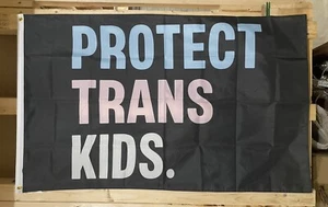 Protect Transgender Kinder Flagge KOSTENLOSER VERSAND Liebe Menschenrecht Gleichheit USA Schild 3x5’ - Bild 1 von 1