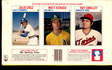 1979 HOSTESS COMPLETE PANEL #58-60 JULIO CRUZ MATT KEOUGH ROY SMALLEY