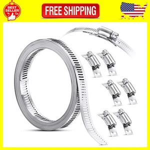 Hoses Clamps, Clamps Worm, Worm Clamps Stainless Steel, Large Hose Clamp Worm... - Picture 1 of 8
