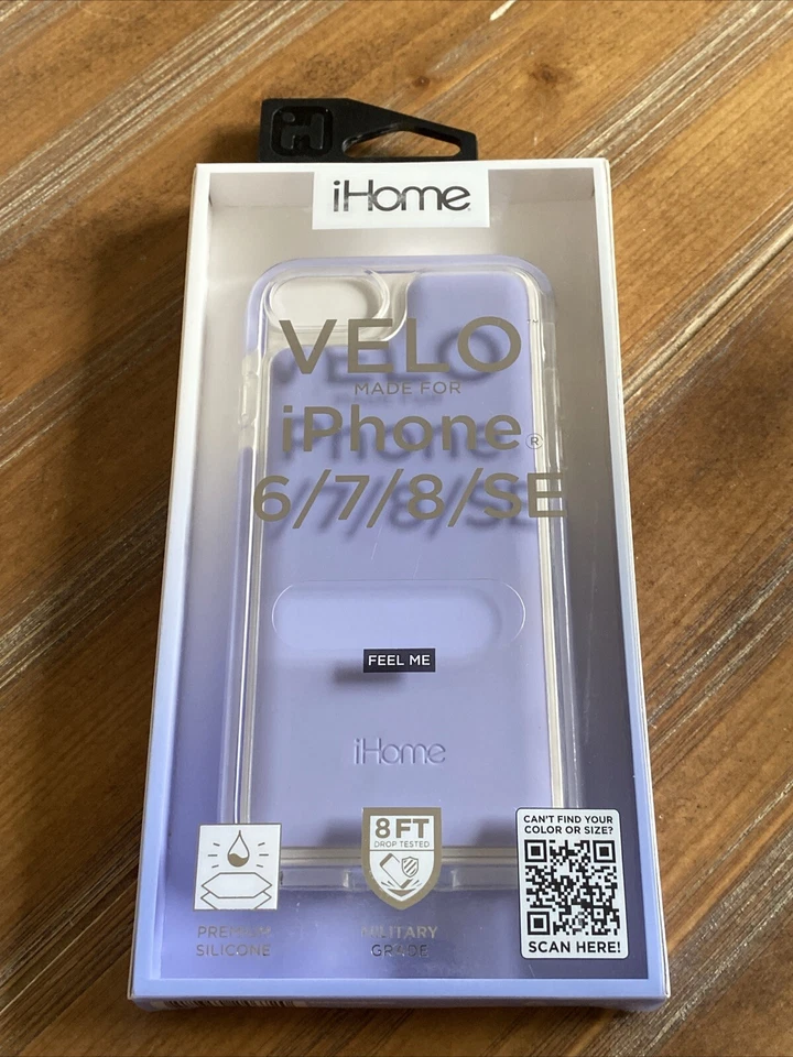 Funda para teléfono iPhone 6/7/8/SE púrpura silicona premium grado militar Foto 1 de 1