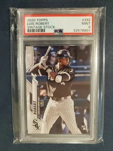 2020 Topps #392 LUIS ROBERT RC Vintage Stock #/99 White Sox Rookie PSA 9 Mint - Picture 1 of 5